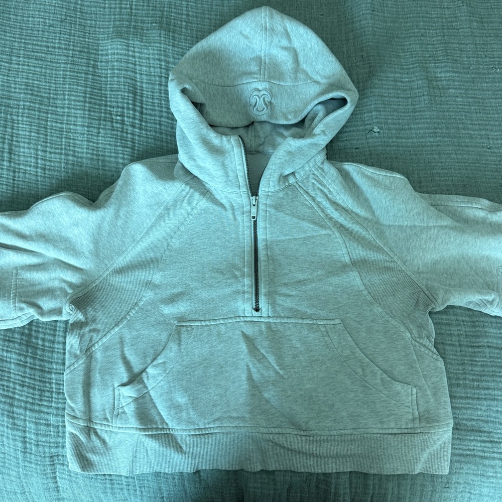 Lululemon Scuba Gray Half Zip Sweatshirt